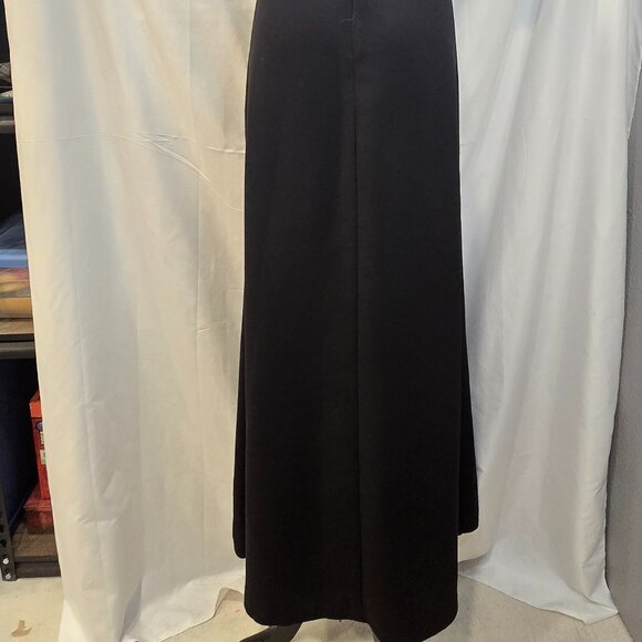 Vintage David Warren Dress Black & White Size 8 Strips Belt Zip - Picture 12 of 12